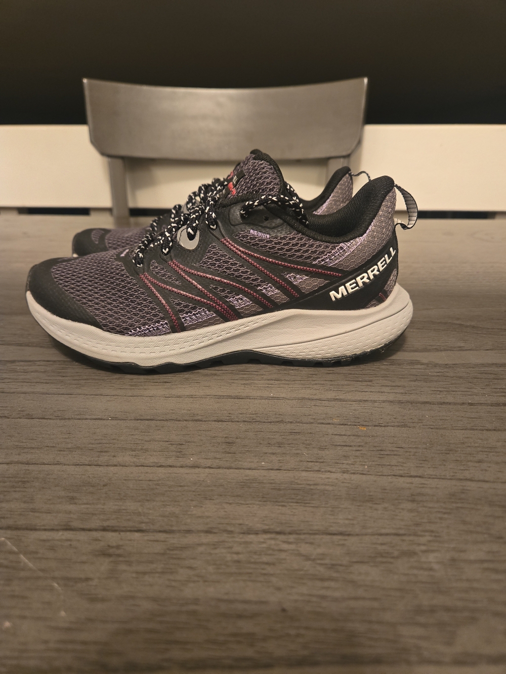 Merrell Women's Grey Purple Athletic Walking Shoes